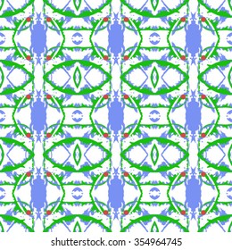 Seamless pattern for decoration. Print for paper wallpaper, tiles, textiles. Vector illustration. Hexagonal background. 