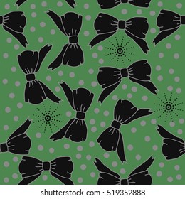 Seamless pattern of  decorations,hand drawn, snowflakes .