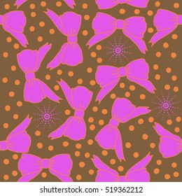 Seamless pattern of  decorations,hand drawn, snowflakes .