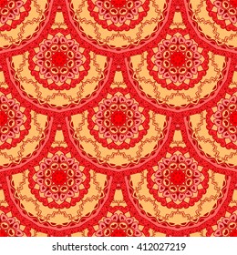 Seamless pattern. Decorative pattern in beautiful colors. Vector illustration