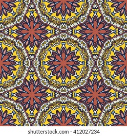 Seamless pattern. Decorative pattern in beautiful colors. Vector illustration