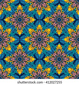 Seamless pattern. Decorative pattern in beautiful colors. Vector illustration