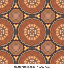 Seamless pattern. Decorative pattern in beautiful colors. Vector illustration