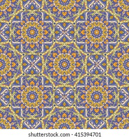Seamless pattern. Decorative pattern in beautiful colors. Vector illustration