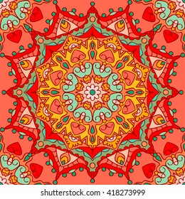 Seamless pattern. Decorative pattern in beautiful colors. Vector illustration