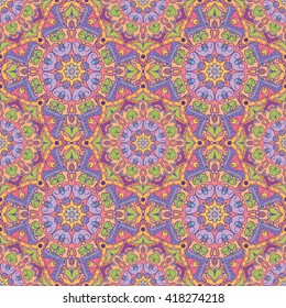 Seamless pattern. Decorative pattern in beautiful colors. Vector illustration