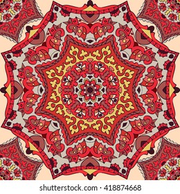 Seamless pattern. Decorative pattern in beautiful colors. Vector illustration