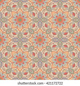 Seamless pattern. Decorative pattern in beautiful colors. Vector illustration