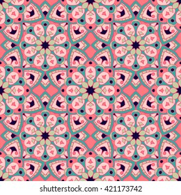 Seamless pattern. Decorative pattern in beautiful colors. Vector illustration