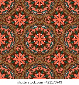 Seamless pattern. Decorative pattern in beautiful colors. Vector illustration