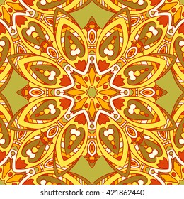 Seamless pattern. Decorative pattern in beautiful colors. Vector background