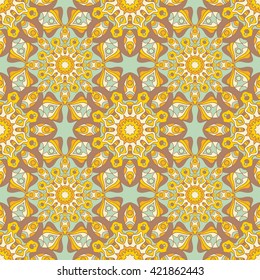 Seamless pattern. Decorative pattern in beautiful colors. Vector background