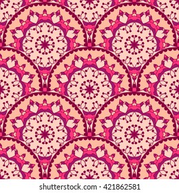 Seamless pattern. Decorative pattern in beautiful colors. Vector background