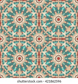 Seamless pattern. Decorative pattern in beautiful colors. Vector background