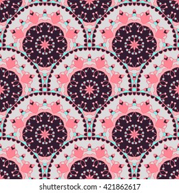 Seamless pattern. Decorative pattern in beautiful colors. Vector background