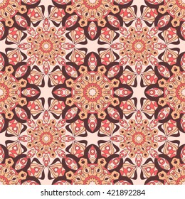 Seamless pattern. Decorative pattern in beautiful colors. Vector background