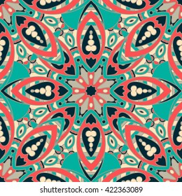 Seamless pattern. Decorative pattern in beautiful colors. Vector background