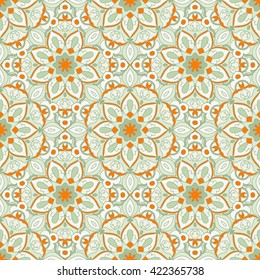 Seamless pattern. Decorative pattern in beautiful colors. Vector background