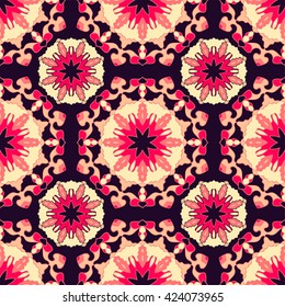 Seamless pattern. Decorative pattern in beautiful colors. Vector background