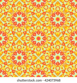 Seamless pattern. Decorative pattern in beautiful colors. Vector background