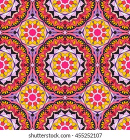 Seamless pattern. Decorative pattern in beautiful colors. Vector background