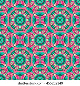 Seamless pattern. Decorative pattern in beautiful colors. Vector background