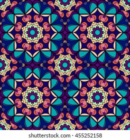 Seamless pattern. Decorative pattern in beautiful colors. Vector background