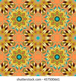 Seamless pattern. Decorative pattern in beautiful colors. Vector background