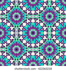 Seamless pattern. Decorative pattern in bright colors. Vector background