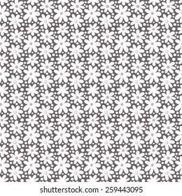 Seamless pattern with decorative daisy flowers. Vector illustration 