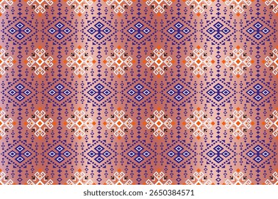 Seamless pattern with decorative design elements. Wallpaper texture. Vector ornaments. Geometric fabric art. Vintage retro style square backdrop.
