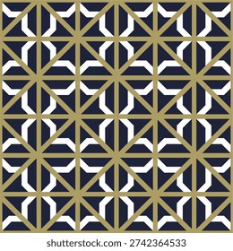 seamless pattern of decorative elements. Blue Islamic Background Vector - Abstract Geometric Pattern Ornament Background For Moslem Ramadan Kareem, Eid Mubarak and Another Moslem Celebration Day Blue Dark Gradient Color. eps 10