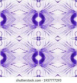Seamless pattern - decorative  embroidery with  symmetrical  drawing. Vector illustration