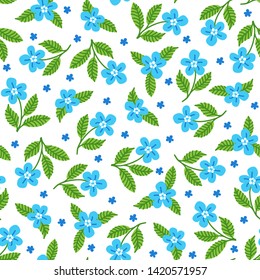 Seamless pattern with decorative floral background vector illustration