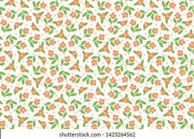 Seamless pattern with decorative floral background vector illustration
