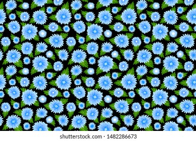 Seamless pattern with decorative floral background vector illustration