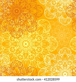 Seamless pattern. Decorative floral pattern in beautiful colors. Vector illustration