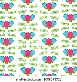 seamless pattern decorative floral flowers ornament