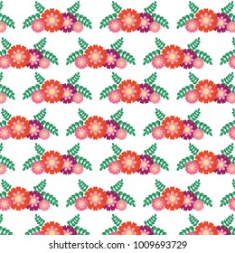 seamless pattern decorative floral flowers ornament