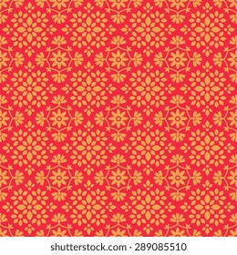Seamless pattern with decorative floral ornament
