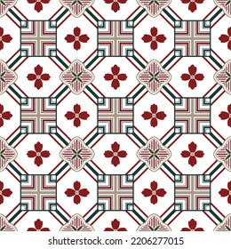 Nahtlose Muster dekorativ, Blumenmuster im Vintage Mandala Stil für Tätowierungen, Stoffe oder Dekorationen und mehr. Vektorgrafik.