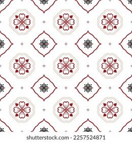 Decoración de estampado impecable, estampado floral en estilo mandala vintage para tatuajes, tejidos o decoraciones y más. Ilustración vectorial.
