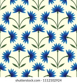 Seamless pattern with decorative flowers