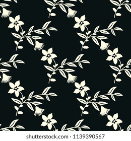 Seamless pattern with decorative flowers