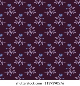 Seamless pattern with decorative flowers