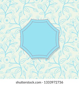 Seamless pattern with decorative flowers