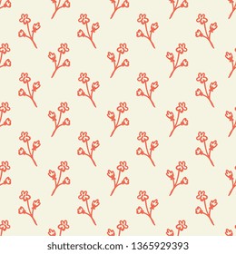 Seamless pattern with decorative flowers