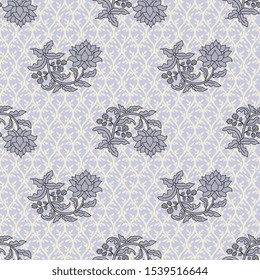 Seamless pattern with decorative flowers