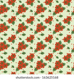 Seamless pattern with decorative flowers