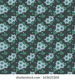 Seamless pattern with decorative flowers